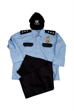Çocuk Polis Kıyafeti ( Karakol Polisi ) Kısa Kol