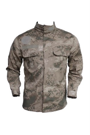Combat Tactical Jandarma Kamuflaj Gömlek Kışlık Uzun Kollu