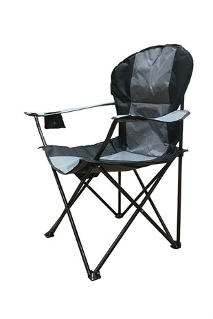 DFT Kollu Katlanır Premium Kamp Sandalyesi Gri