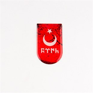 Göktürkçe Türk Yazılı Bayrak Şarjör Altı Sticker