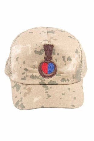 Jandarma Komando Kamuflaj Rütbeli Kep-Şapka