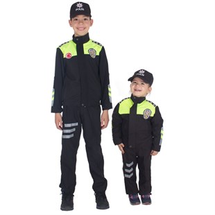 Şahin Motorize Trafik Polis Çocuk kıyafeti